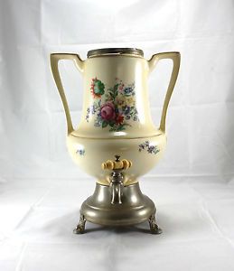 Royal Rochester Art Deco Porcelain Hot Water Coffee Pot Electric Samovar 1924