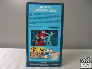 Mickey's Christmas Carol VHS 1983 Walt Disney Home Video