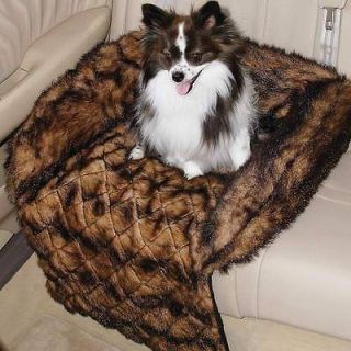 Maxam Pet Club Faux Mink Car Seat Couch Chair Cover Dog Cat Bed New