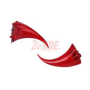 Light Up Red Plastic Devil Horns Hair Clip Tie LED Accessory