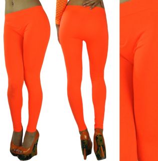 Color Your World with A Beautiful Neon Color Leggings Tregging Pant Noseethrough