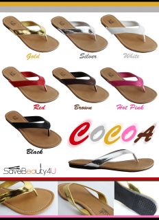 Women Summer Comfort Casual Flip Flops Thong Flat Sandals Slipper Shoes Cocoa