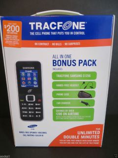 2 Samsung SGH S125G Tracfone Cellular Phone Bundle Double Minutes 616960034001