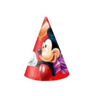 Authentic Disney Mickey Mouse Birthday Kids Child Party Supplies 6X Cone Hats