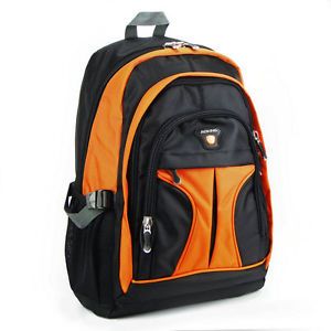 Men's Boy Outdoor Travel Camping Backpack Laptop Laptop Orange Bag Durable Nylon