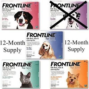 Frontline Top Spot 12 Month Flea and Tick Control for Dogs or Cats