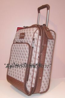 Guess 20" Tryst Travel Roller Carry on Luggage Wheeled Suitcase Bag Signature