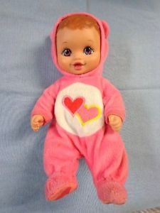 Care Bears Lots A Love Water Babies Doll Pink Hearts 1990 Lauer Toys