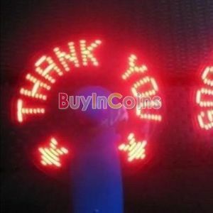 Mini Multi LED Colors Changing Light Up Travel Cool Cooling Fan