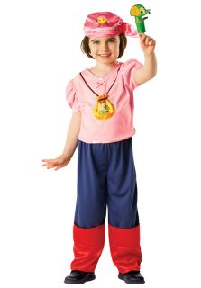 Izzy Pirate Girls Jake and The Neverland Pirates Kids Fancy Dress Costume 1 6 Y