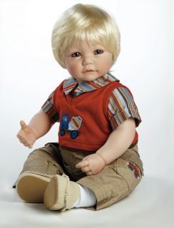 Buddy Builder Adora Vinyl Baby Boy Toddler Doll Blonde Hair Blue Eyes New 20"