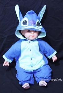 Baby Infant Blue Stitch Outfit Halloween Costume NB 18M