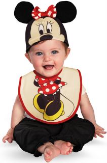 Mickey Mouse Clubhouse Minnie Mouse Bib and Hat Infant Costume