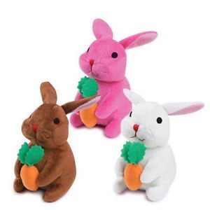 Zanies Carrot Cake Bunny Cuddlers Dog Puppy Plush Toy Easter Basket Ready New