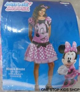 Minnie Mouse Girls 9 10 11 Medium Halloween Costume Dress Up Disney