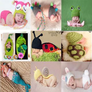 Snail Newborn Baby Infant Costume Photo Photography Prop Handmade Crochet Hat