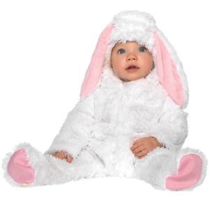 New Infant Animal Costume "Baby Bunny"White Rabbit Plush Easter 12 18 Months