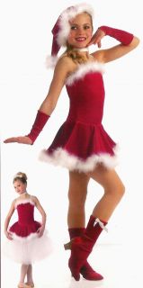Santa Baby Ballet Dance Dress Christmas Costume Sz CXS CS 6x7 as Am Al 2XL