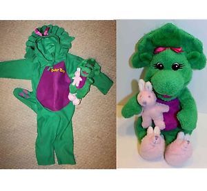 Barney Baby Bop Girl Dinosaur Halloween Costume 2T Plush Doll Bedtime Toy
