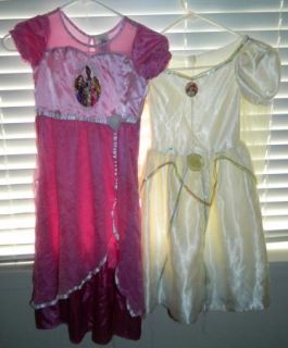 Huge Girls Disney Princess Dress Up Costume Lot Sz 4 6 Merida Ariel Wedding Doll