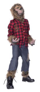 Wolfman Costume Child Costume Big Bad Wolf Beast Theme Party Scary Halloween