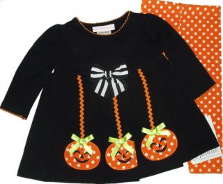 Halloween Baby Girls 2 Piece Outfit Top Bottoms Dress Up Costume Infant Twins