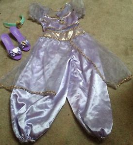 Disney Princess Jasmine Aladin Halloween Costume Dress s 4 5 Toddler Shoes Crown