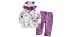 2pcs Girl Boy Kids Infant Baby Top Coat Pants Set Outfit Costume Clothing 0 36M