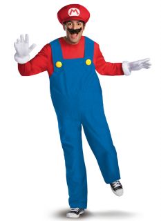 Deluxe Super Mario Bros Nintendo Adult Costume XL XXL