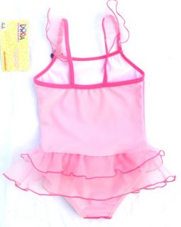 Dora Pink Girls Bathers Tutu Swimsuit Swimwear Tankini Swim Costume 3 4 Years