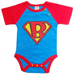 New 'Superbaby' Onesie Baby Infant Unisex Cute Comics Fun Retro Romper Costume