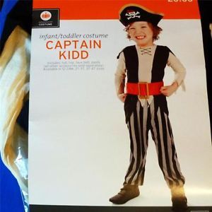 Boys Infant Toddler Halloween Costume Pint Sized Pirate 12 24 Months 2T New