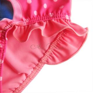 Girl Baby Polka Dots Minnie Mouse Swimsuit Swimwear Swimming Costume Sz 3 8