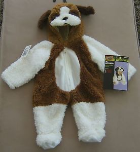 St Bernard Halloween Costume Dog Puppy Plush Infant Child Hood Jumpsuit 6 12 MO