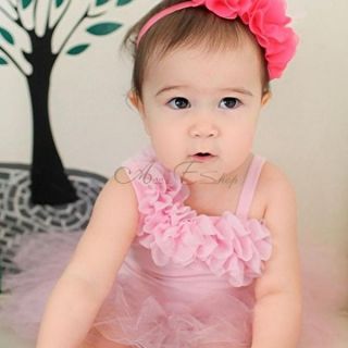 Newborn Baby Girl Single Shouler Dress Infant Ruffle Tutu Romper Jumpsuit Outfit