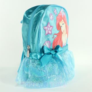 Disney Little Mermaid Ariel Shiny Skirt 10" Mini Toddler Backpack Girls Bag