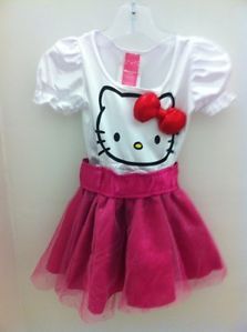 Toddler Child Hello Kitty Costume Girls Toddler Size 2 4 New