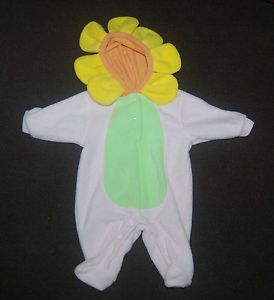 Flower Sunflower Daisy Pink Halloween Costume Baby Girls Newborn 0 3 Months