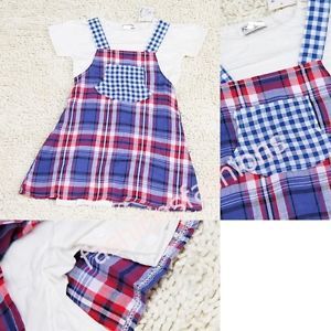 BNWT Baby Girl Dutch Farm Costume Plaid Pattern Onepieces 6 18 Months