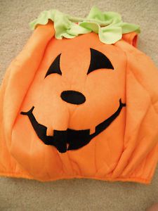 Girls Boys Baby Halloween Costume Pumpkin Easy EUC Cute Simple 12 18 24 Months