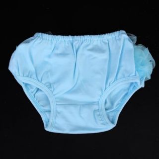 Lovely Skyblue Baby Girl Ruffle Panties Bloomers Diaper Cover s for 0 2Y