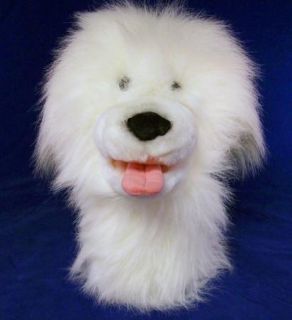 Dakin Plush Old English Sheepdog Hand Puppet Shaggy Dog Plush