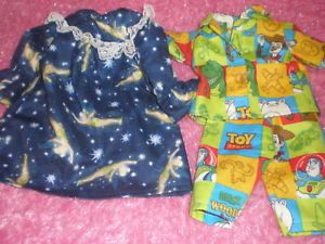Clothes Bitty Baby Twins Tinkerbell Gown Toy Story PJ'S