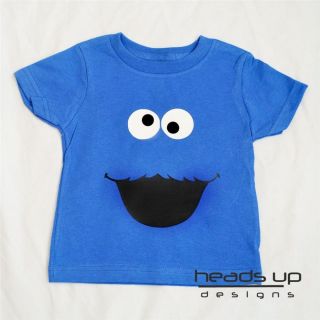Cookie Monster Shirt Sesame Street Boy Girl Baby Onesie Newborn Infant Costume