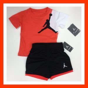 Nike Jordan Size 18M Toddler Boys 2pc Short Shirt Set Outfit Clothes Lot