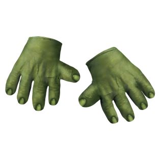 The Avengers Incredible Hulk Soft Costume Gloves Adult New