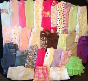 Huge Lot of Baby Girl Spring Summer Clothes Outfits Size 0 3 Months