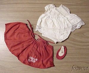 Vintage 60's Mattel Chatty Baby Doll Original Outfit Clothes 1 Slipper
