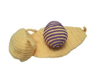 1pc Girl Boy Baby Infant Newborn Snail Knit Crochet Clothes Outfit Photo Prop