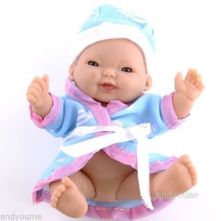 1pc Flexible Glue Reborn Lifelike Cute Baby Doll with Clothes 10 Styles T8612